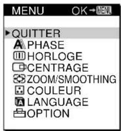 SONY CPDL181A - Appuyez sur la touche MENU. - 2