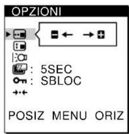 SONY CPDL181A - Premere i tasti / per selezionare OPZIONI e premere di nuovo il tastingo MENU. - 2