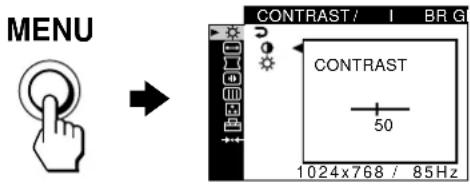 SONY CPDG520P - Navigating the menu - 1