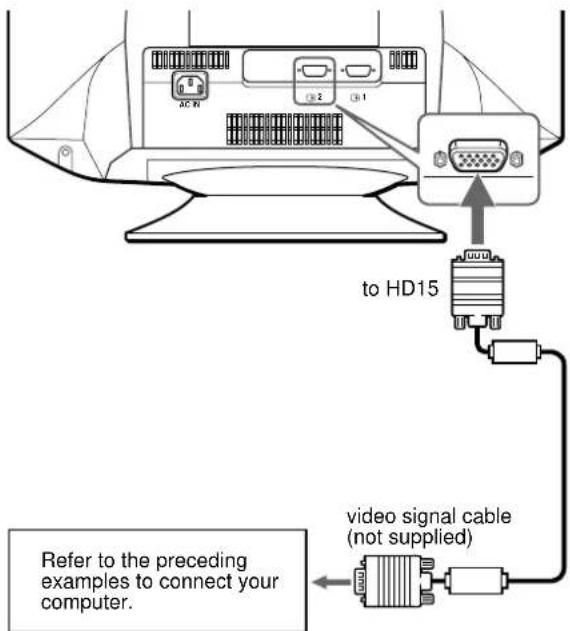 SONY CPDG520P - - Connecting to a second computer - 1