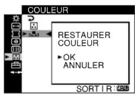 SONY CPDG520P - Restauration de la couleur depuis les modes SIMPLE, PRESELECT ou sRGB (RESTAURER COULEUR) - 1