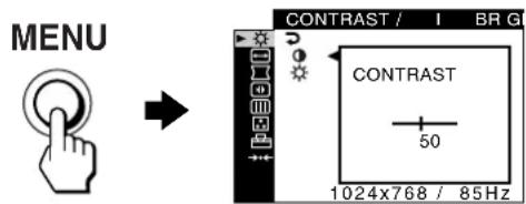 SONY CPDG420S - Navigating the menu - 1