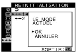 SONY CPDG420S - ■ Réinitialisation de l'ensemble des données de réglage pour le signal d'entrée actuel - 1