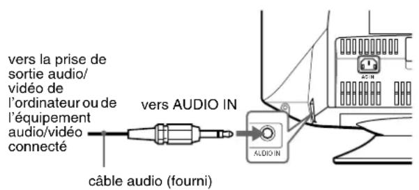 SONY CPDG420S - Ecoute du son provenant de la prise AUDIO IN - 1