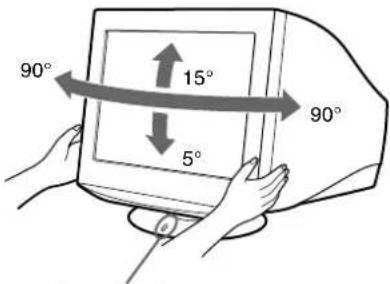 SONY CPDG420S - Use of the tilt-swivel - 1