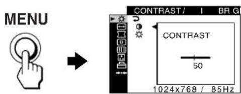 SONY CPDG420S - Press the MENU button. - 1