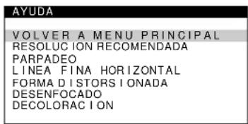 SONY CPDG400 - Desplace el botón de control para resaltar AYUDA y vuelva a pulsar el centro de dicho botón. - 1