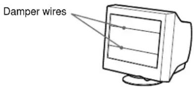 SONY CPDG400 - If thin lines appear on your screen (damper wires) - 1