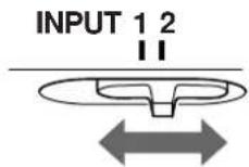 SONY CPDG400 - Move the INPUT switch. - 1
