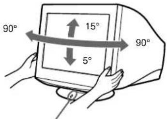 SONY CPDE540 - Use of the tilt-swivel - 1