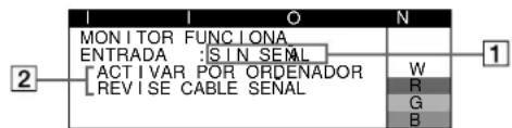 SONY CPDE540 - Mensajes en pantalla - 1