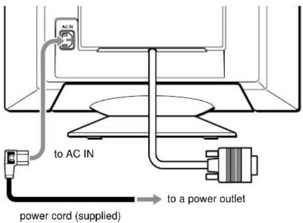 SONY CPDE500 - Step 2: Connect the power cord - 1