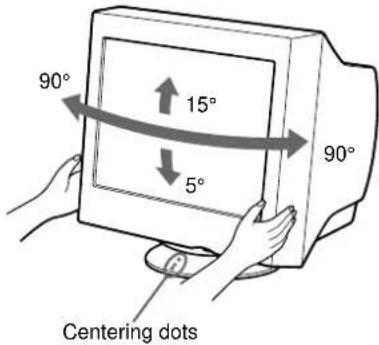 SONY CPDE500 - Use of the tilt-swivel - 1