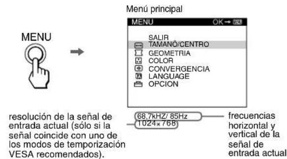 SONY CPDE240 - Navigación por el menu - 1