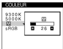 SONY CPDE400 - Réglage de la couleur de l'image (COUL.) - 1