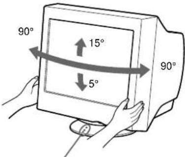 SONY CPDE400 - Utilisation du support pivotant - 1