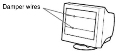SONY CPDE400 - If thin lines appear on your screen (damper wires) - 1