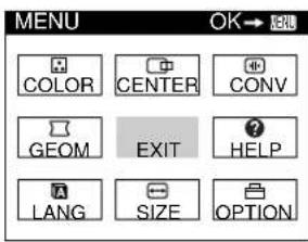 SONY CPDE400 - Press the center of the control button. - 2