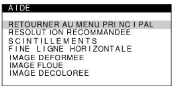 SONY CPDE400 - Déplacez la manette de commande pourmettre AIDE en evidence et appuyez a nouveau au centre de la manette de commande. - 1