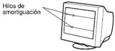 SONY CPDE400 - Si aparecen lineas finas en pantalla (hilos de amortiguation) - 1