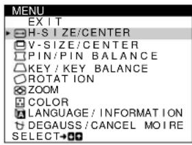 SONY CPDE100 - Press the center of the control button. - 2