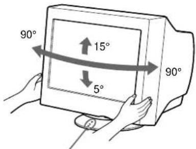 SONY CPDE100 - Use of the tilt-swivel - 1