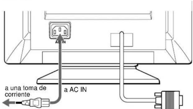 SONY CPDE100 - Paso 2: Conexión del cable de alimentación - 1