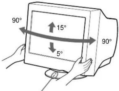 SONY CPDE100 - Utilisation du support pivotant - 1