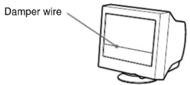 SONY CPDE100 - If thin line appears on your screen (damper wire) - 1