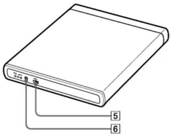SONY VGPUDRW1 - Emplacement des commandes et des connecteurs - 2