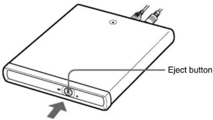SONY VGPUDRW1 - Press the eject button. - 1