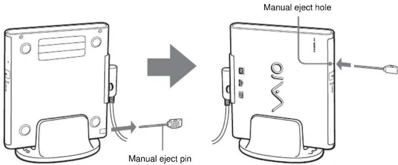SONY PCGADDRW1 - If the disc does not eject - 1