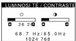 SONY HMDA100 - Réglage de la luminosité et du contraste (LUMINOSITE/CONTRASTE) - 1
