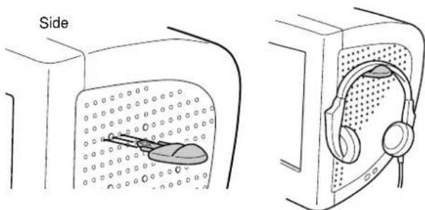 SONY HMDA100 - Use of the headphones' hook (HMD-A100 only) - 1