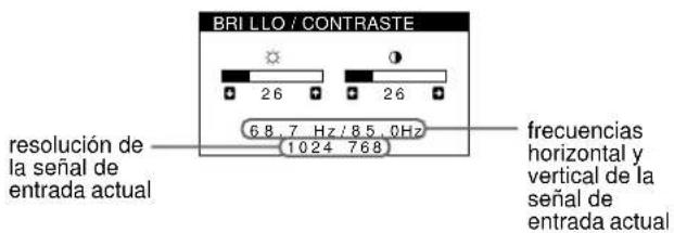 SONY HMDA100 - Visualización de la seals de entrada actual - 1