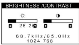 SONY HMDA100 - Adjusting the brightness and contrast (BRIGHTNESS/CONTRAST) - 1