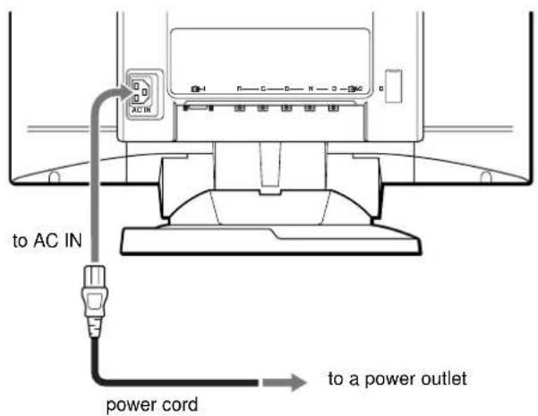 SONY GDMFW9011 - Step 2:Connect the power cord - 1