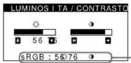 SONY GDMFW9011 - Se si selezione il modo sRGB tramite il menu COLORE - 1