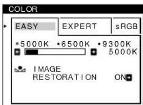 SONY GDMFW9011 - Navigating the menu - 5