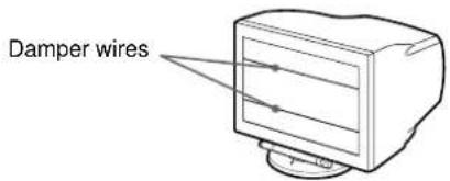 SONY GDMFW9011 - If thin lines appear on your screen (damper wires) - 1