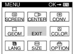 SONY GDMFW9011 - Displaying the current input signal - 1