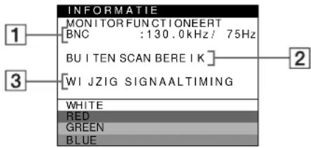 SONY GDMF500R - Indien BUITEN SCAN BEREIK verschijnt op het scherm - 1