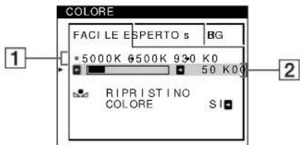 SONY GDMF500R - Regolazione del colore dell'imagine (COLORE) - 1