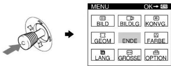 SONY GDMF500R - Einstellen über das Bildschirmenu - 1