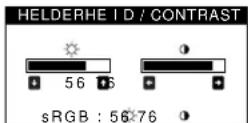 SONY GDMF500R - Dehelderheid en het contrast instellen - 2