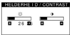 SONY GDMF500R - Dehelderheid en het contrast instellen - 1