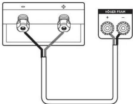 POLK Reserve R700 - Anslutning av golv-, center-, bokhylle- och höjdmodulhögtalare - 1