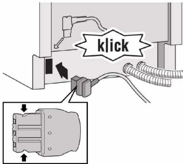 BOSCH SHI4HCS48E - Virtajohdon laittaminen pistorasiaan - 3
