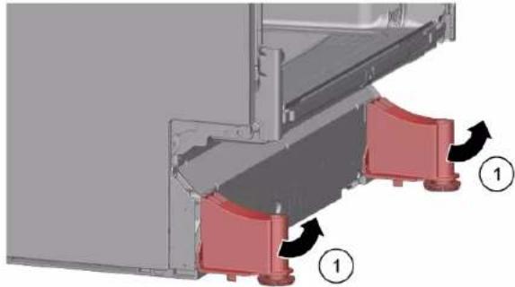BOSCH SHI4HCS48E - Smontaggio del listello dello zoccolo - 2