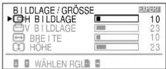 SONY GDM90W01T5 - Einstellen der Bildzentrierung und Bildgröße - 1